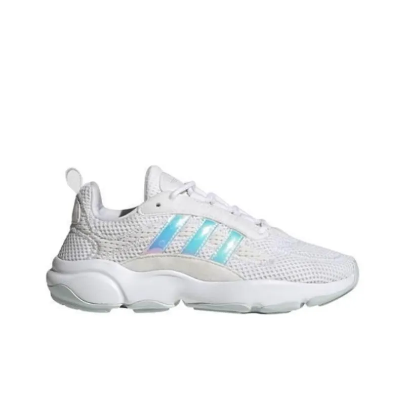 Adidas Originals Haiwee J Abrasion Resistant Low Top Kids Lifestyle Shoes White Laser Teenagers-1