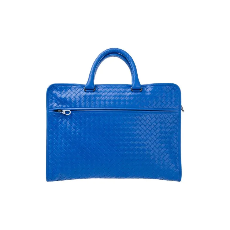 Bottega Veneta Cow Leather Briefcases Handbags Regular Men's Blue-2