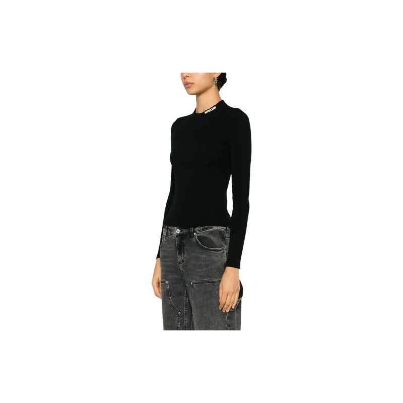 MSGM Stretch Ribbed Jumper-2