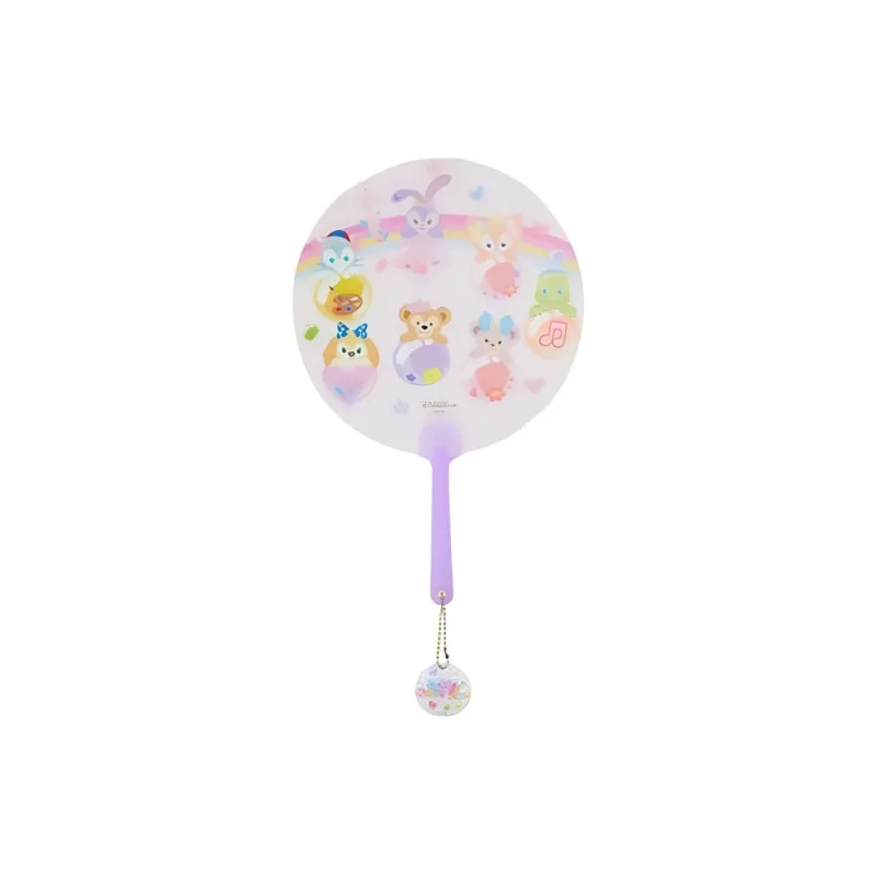Disney 2023 Summer Duffy And Friends Summer Collection Bubbles Lying Down Fan Set IP Merch-1