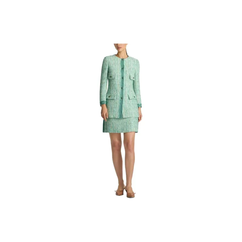 St. John Lurex Slub Tweed Jacket-1