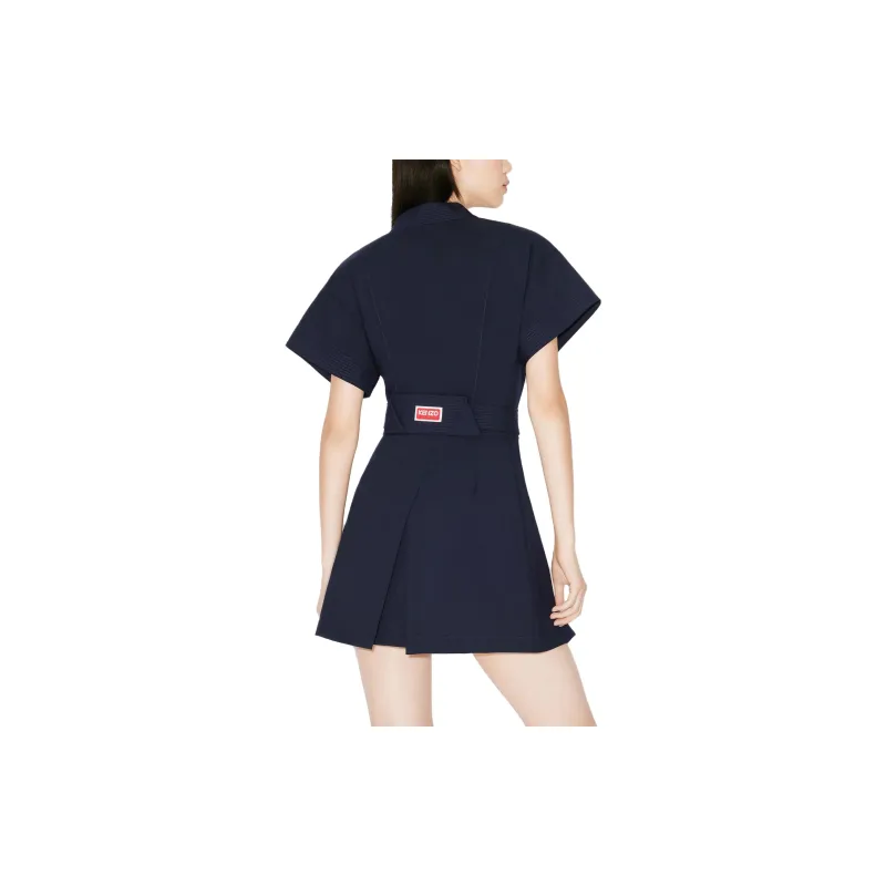 KENZO Kimono Flared Cut Mini Dress-4