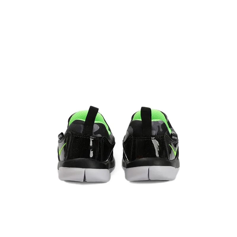 Nike Dynamo Free Low Top Toddler Shoes Black Green Infant And Toddler-3