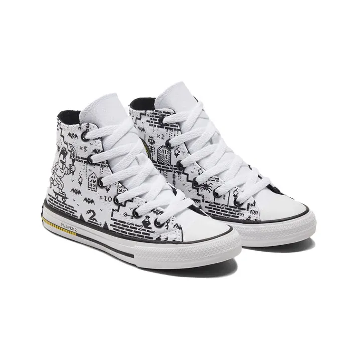 Converse Chuck Taylor All Star High GS 'Gamer Print - White'-2