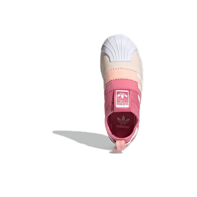 Adidas Originals SUPERSTAR 360 2.0 Low-Top Kids' Skateboarding Shoes Peach Pink Children Aged 3-7 Years Old-4