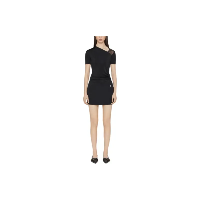 Givenchy 4G Lace Draped Top-1