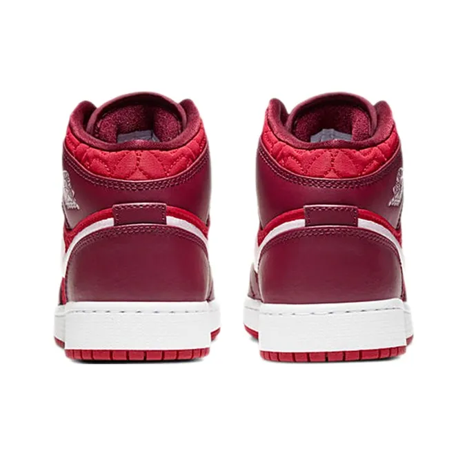 Jordan 1 Mid SE Red Quilt GS-4