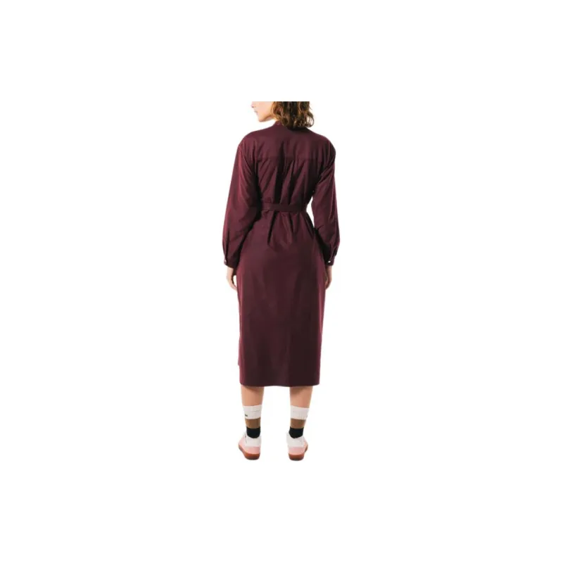 LACOSTE Long-Sleeved Dresses Women's Fuchsia-3