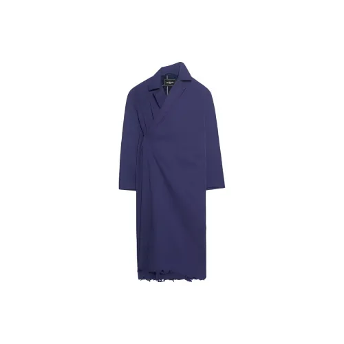 Balenciaga Trench Coats Men Blue