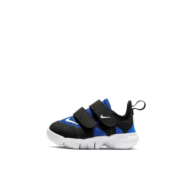 Nike Free RN 5.0 Low Top Running Shoes Black Blue Infant And Toddler-0