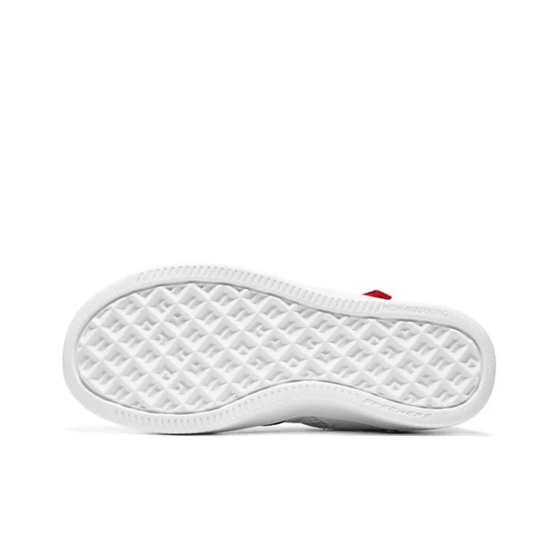 Skechers Sport 92 Anti Slip Wear Resistant Low Top Kids' Skateboarding Shoes White Black Teenagers-4