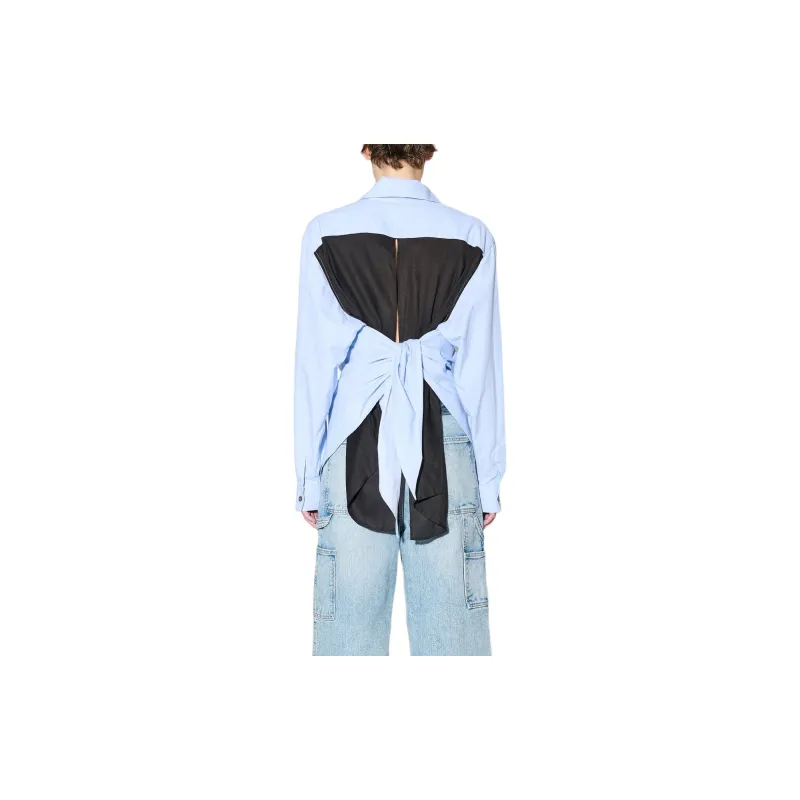 OUR LEGACY Contrast Striped Cotton Shirt-2