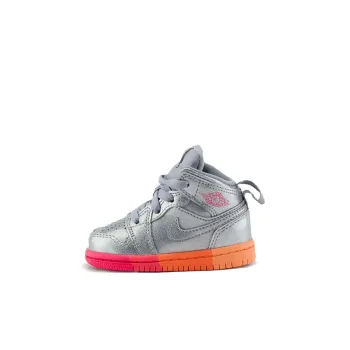 Jordan 1 Mid TD Metallic Silver Pink Crimson