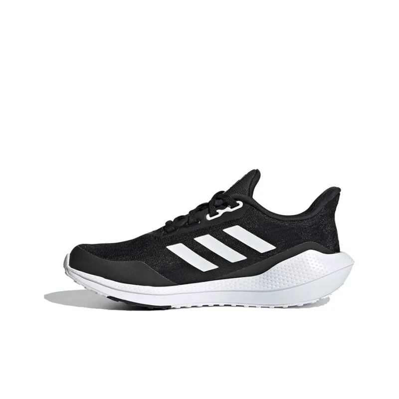 Adidas EQ21 Run Low Top Kids' Running Shoes Black White Teenagers-0
