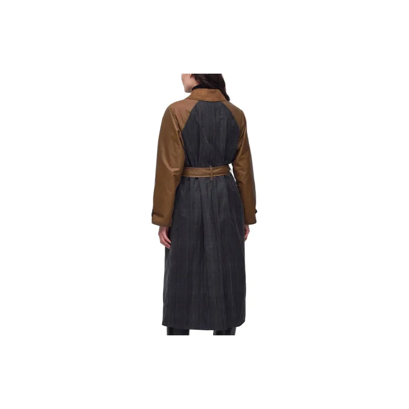 BARBOUR Everly Wax Trench Coat Coats Women's Sand-3