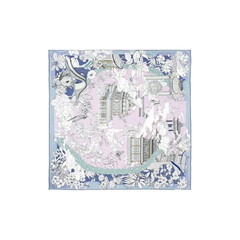 Silk Boundary Silk Scarves Women's-1