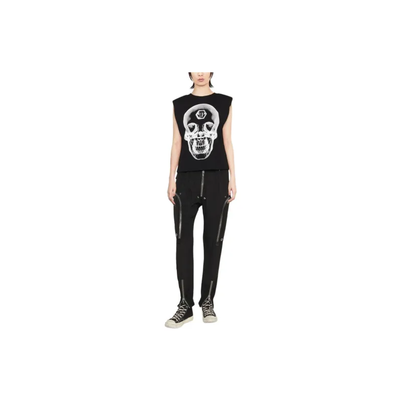 PHILIPP PLEIN Graphic print Sleeveless Top-1