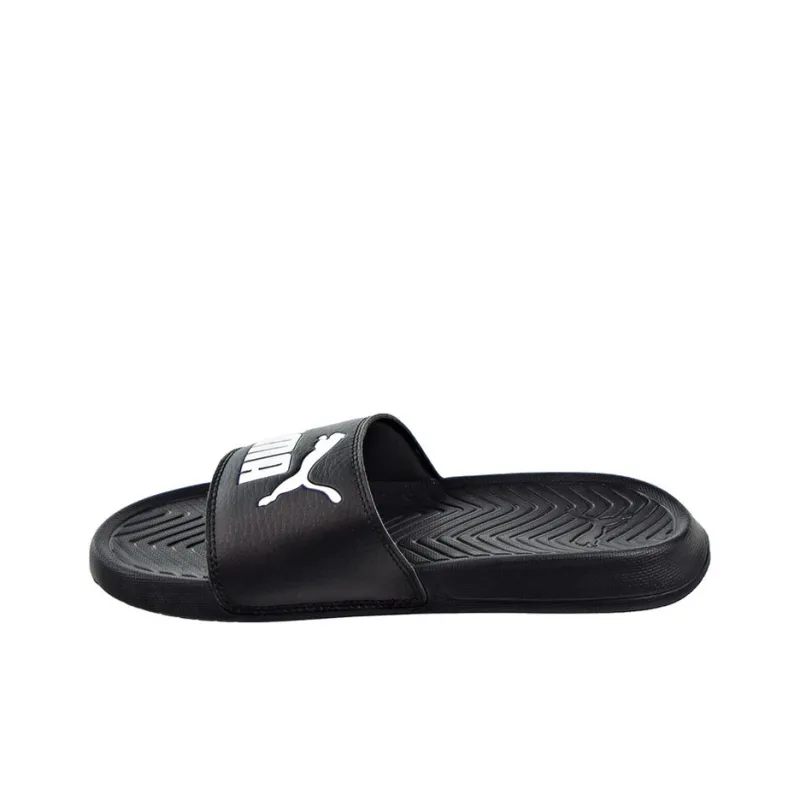 PUMA Popcat Anti Slip Wear Resistant Kids' Slippers Black Teenagers-0