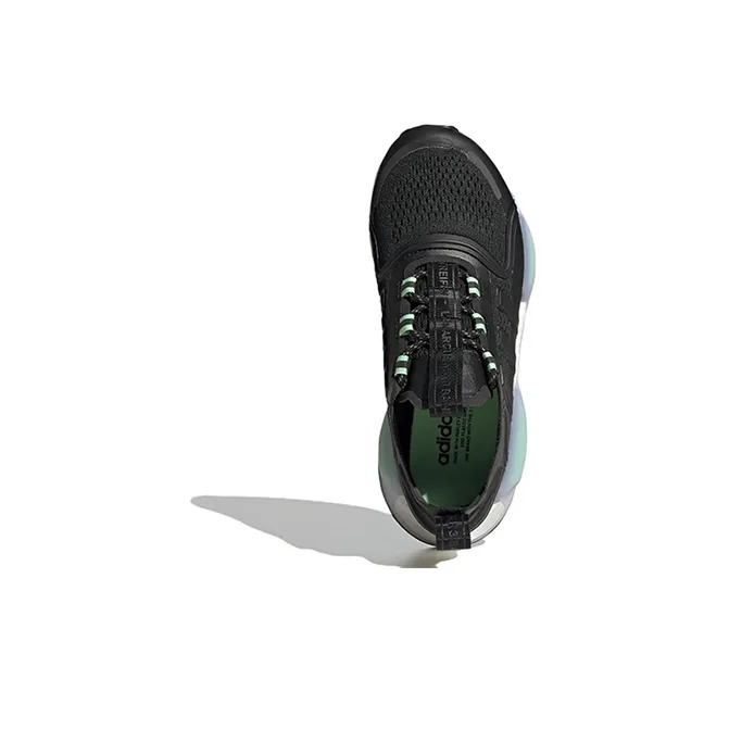 Adidas NMD_R1 V3 J 'Black Beam Green'-4