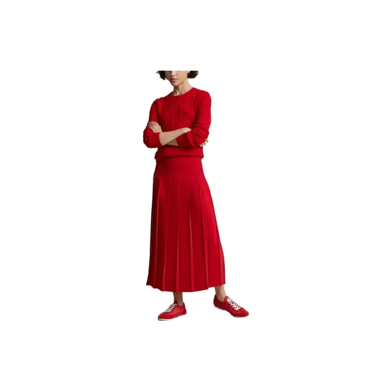 Polo Ralph Lauren Pleated Midi Skirt-1