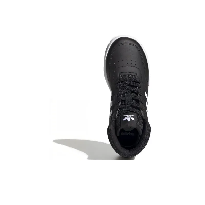 Adidas Originals 360 C High-Top Kids' Skateboarding Shoes Black White Children Aged 3-7 Years Old-3