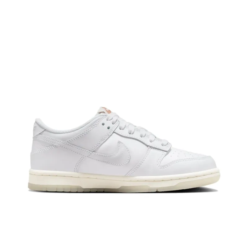 Nike Dunk Low SE Rainbow Lace Swoosh White GS-1