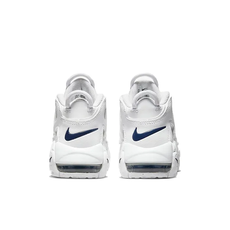 Nike Air More Uptempo White Navy Swoosh PS-4