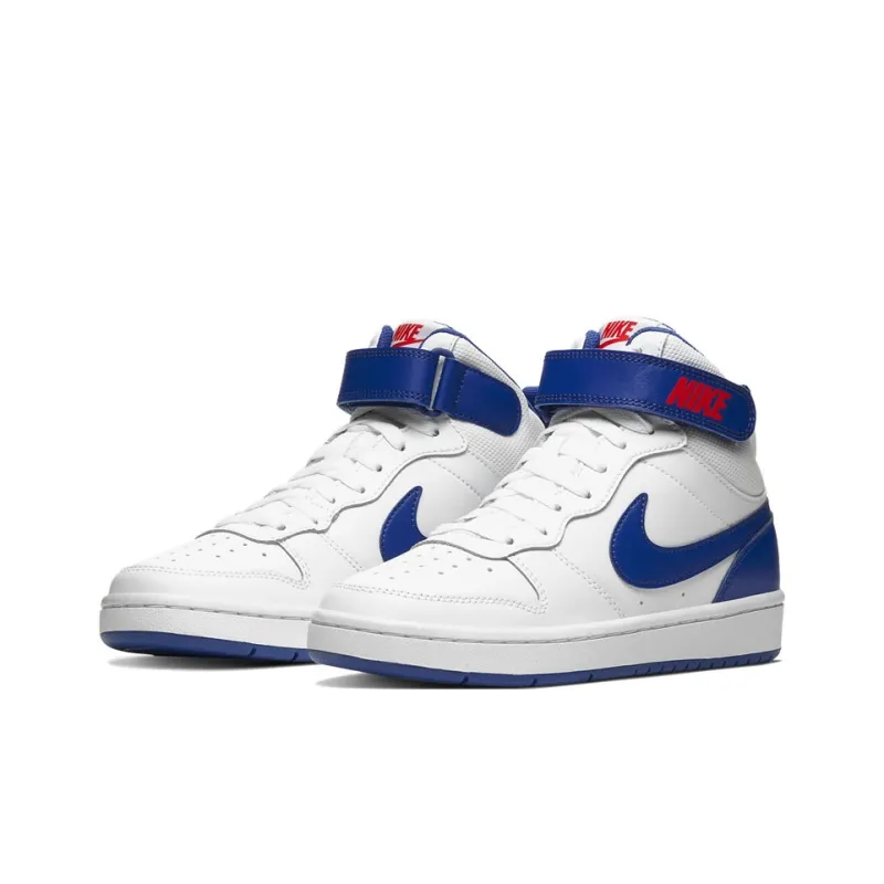 Nike Court Borough Mid 2 White Game Royal GS-2