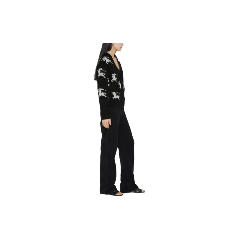 Burberry Ekd Intarsia knit Cardigan-3