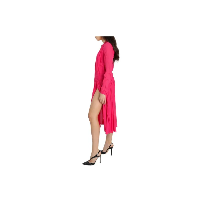 Burberry Long Sleeved Dress Women's Pink-3