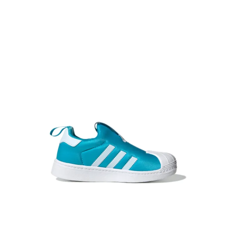 Adidas Originals Superstar Series 360 Breathable Low-Top Kids' Skateboarding Shoes Blue Children Aged 3-7 Years Old-1