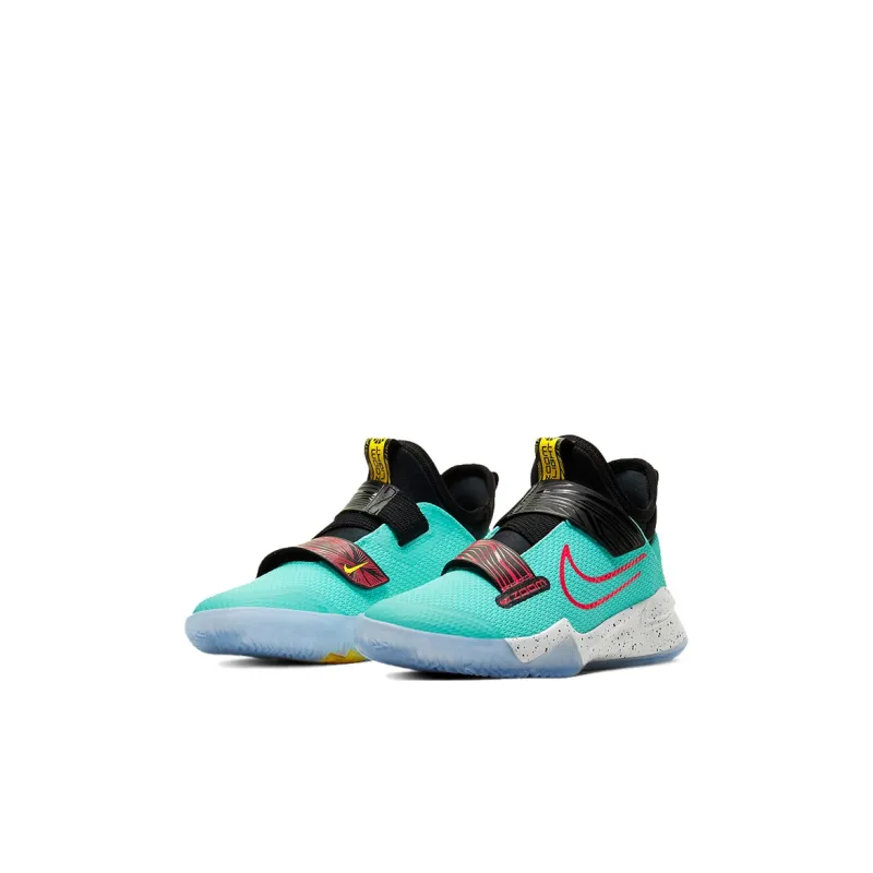 Nike Shock Absorbers Low Top Children's Basketball Shoes Black White Blue Kids'-2