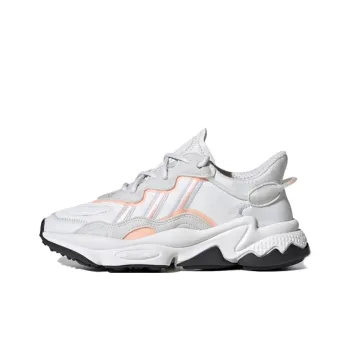 Adidas Originals Ozweego J Cushioning Low Top Kids Lifestyle Shoes White Gray Orange Teenagers