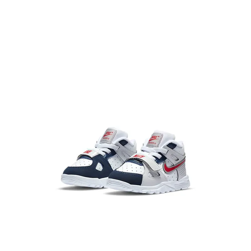 Nike Air Trainer 3 Mid Top Toddler Shoes White Blue Infant And Toddler-2