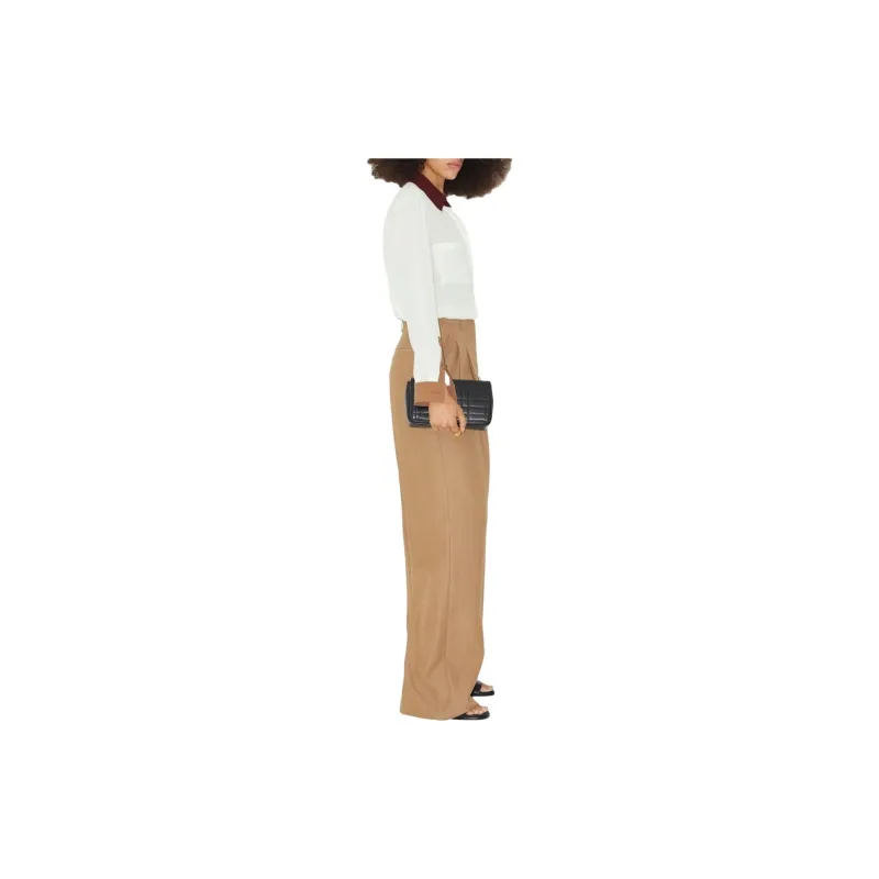 Burberry Contrast panel Silk Shirt-3