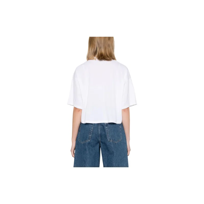 Elisabetta Franchi Cropped Logo print T shirt-2