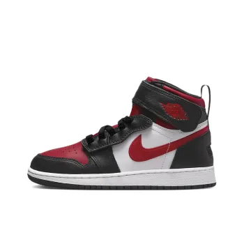 Jordan 1 High FlyEase Black White Fire Red GS