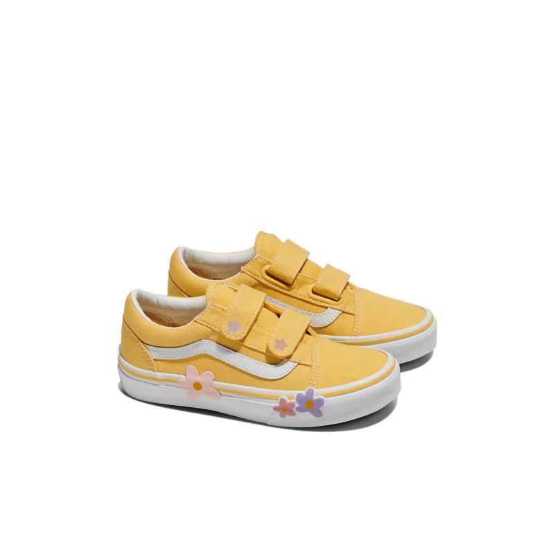 Vans Abrasion Resistant Slip Resistant Low Top Kids' Skateboarding Shoes Yellow Kids'-2