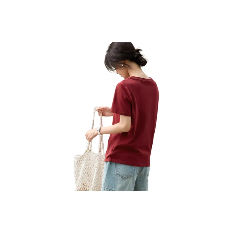 XWI T Shirts Women's Maroon-2