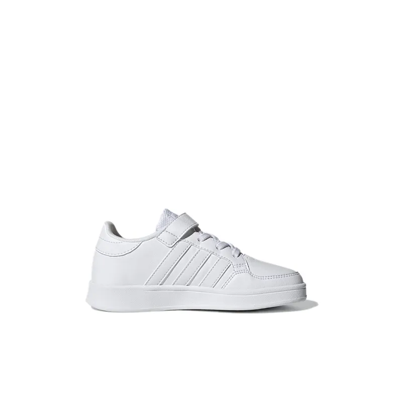 Adidas Neo Breaknet Abrasion Resistant Low Top Kids' Skateboarding Shoes White Children Aged 3 7 Years Old-1