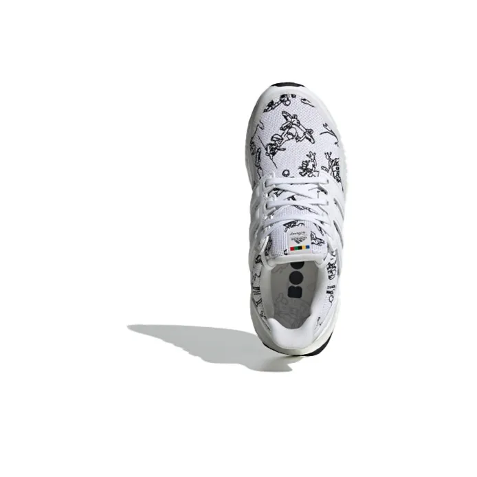 Disney x Adidas ULT J Anti Slip Wear Resistant Low Top Kids' Running Shoes White Gray Teenagers-4