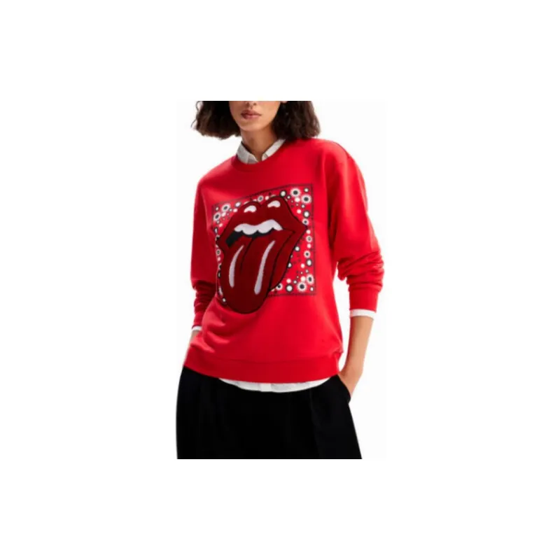 Desigual Sweatshirt Women's Red-2