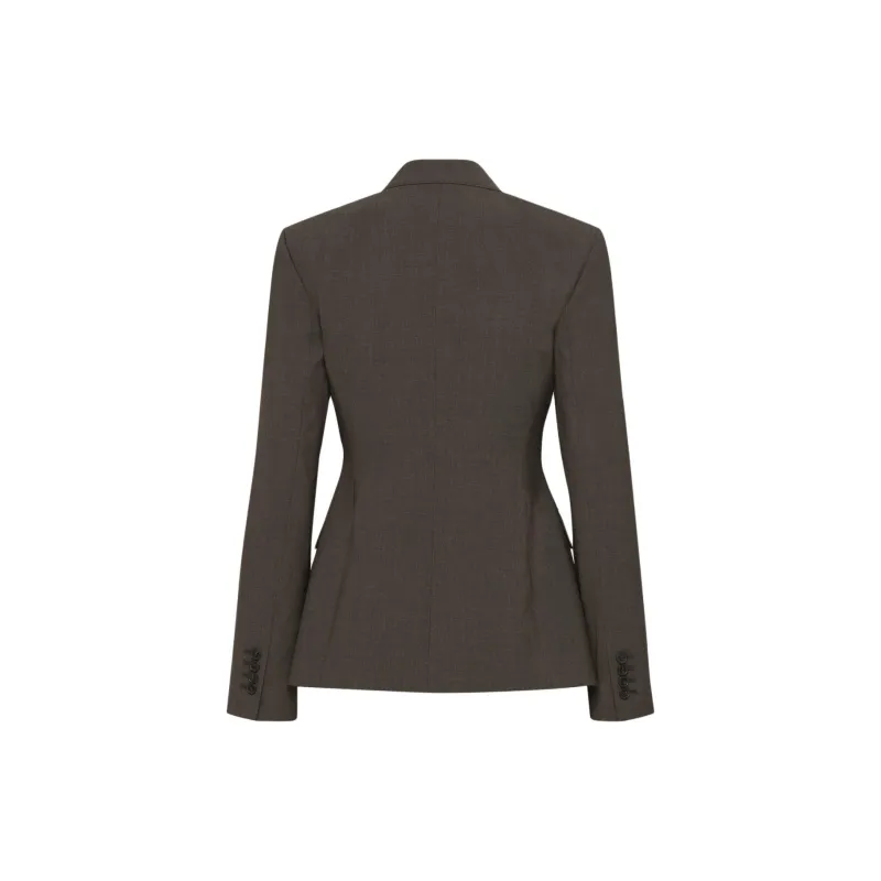 ARITZIA FW24 Babaton Intelligence Blazer Business Suit Women's Heather Rich Mocha Brown/Khaki-1