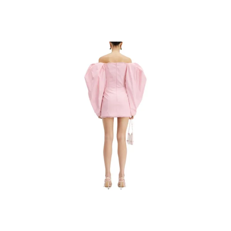Jacquemus La Robe Taffetas Dress Light Pink-2