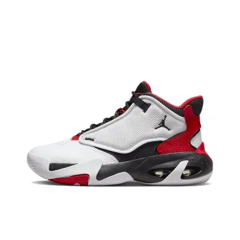Jordan Max Aura 4 White Black University Red GS