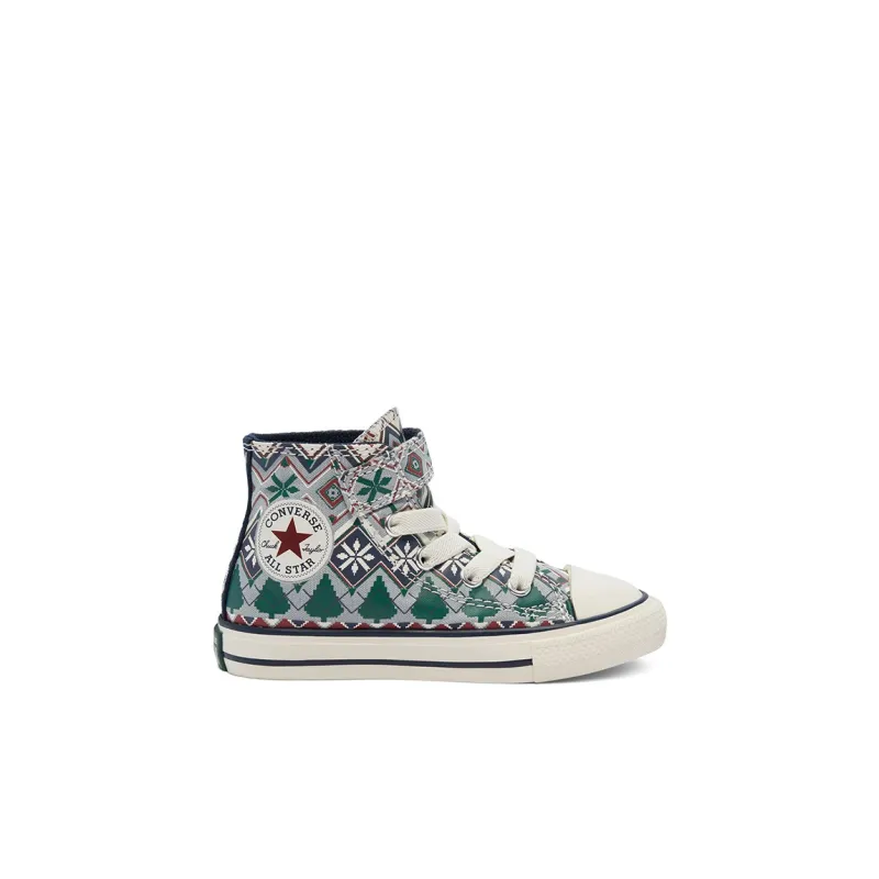 Converse Chuck Taylor All Star High Top Anti Slip Wear Resistant High Top Toddler Shoes Gray Green Infant And Toddler-1