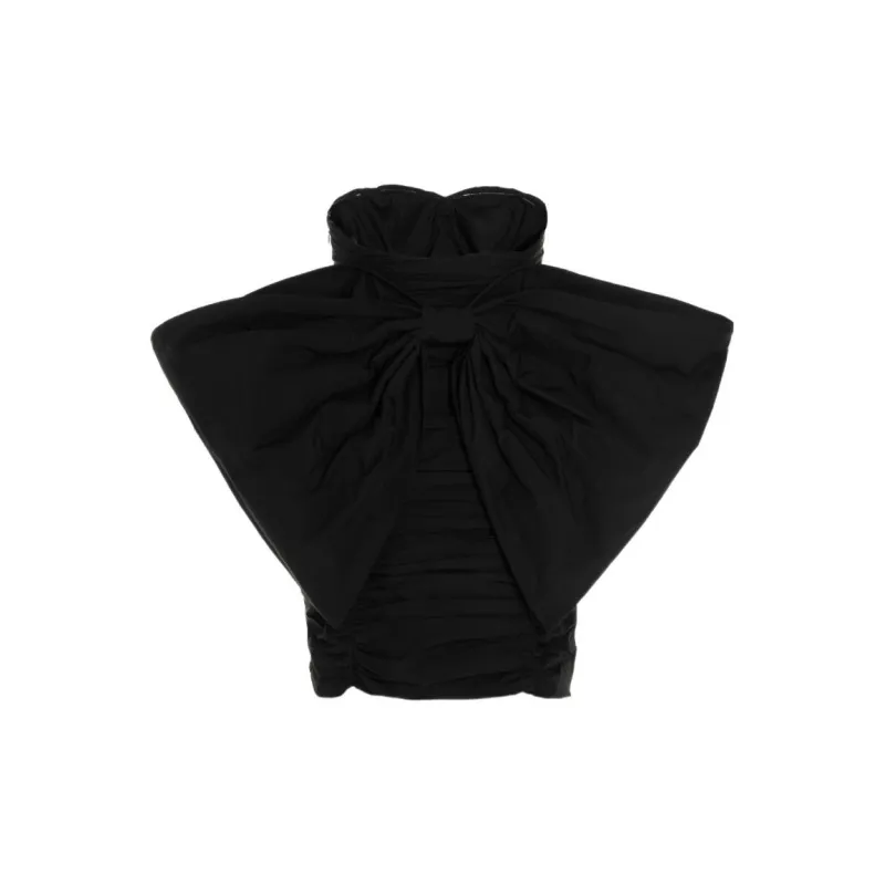 Rotate Taft Pleated Mini Bow Dress-1
