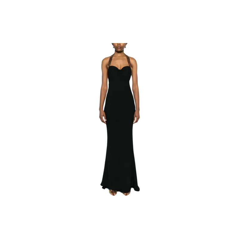 MOSCHINO Cut Out Detail Sequin Embellished Maxi Dress-1