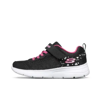 Skechers Great News Cushioning Anti Slip And Wear Resistant Low Top Running Shoes Black Teenagers