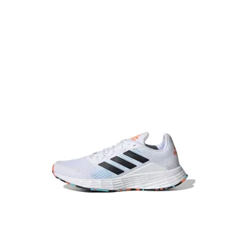 Adidas Duramo Sl Slip Resistant Cushioning Wear Resistant Low Top Kids' Running Shoes White Black Kids'